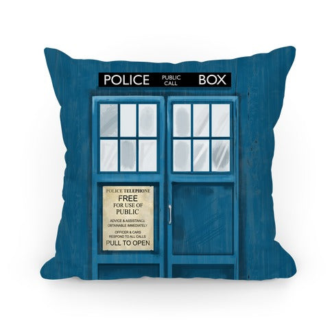 Police Box Pillow